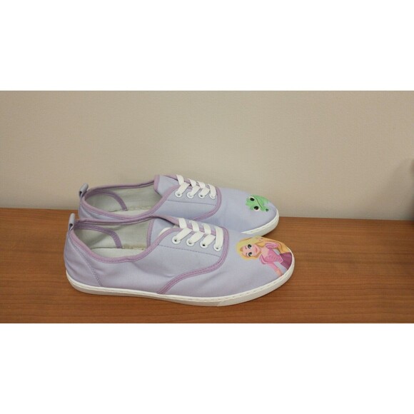 Disney Tangled Rapunzel & Pascal Lace-Up Sneakers Size 11 - Picture 4 of 8